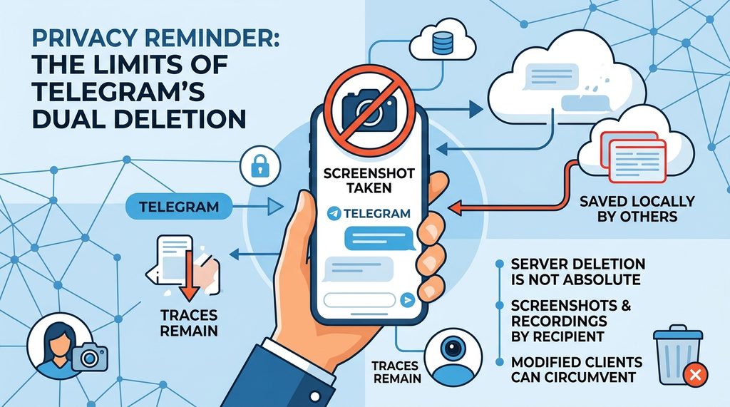 一张关于隐私安全的提醒示意图，采用扁平化图标风格，强调截图可能带来的泄露风险